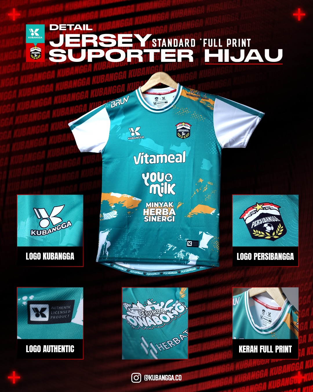 EVERITHING YOU NEED TO KNOW BEFORE ADOPTING THEM!Ini dia detail-detail jersey Persibangga yang p (2)