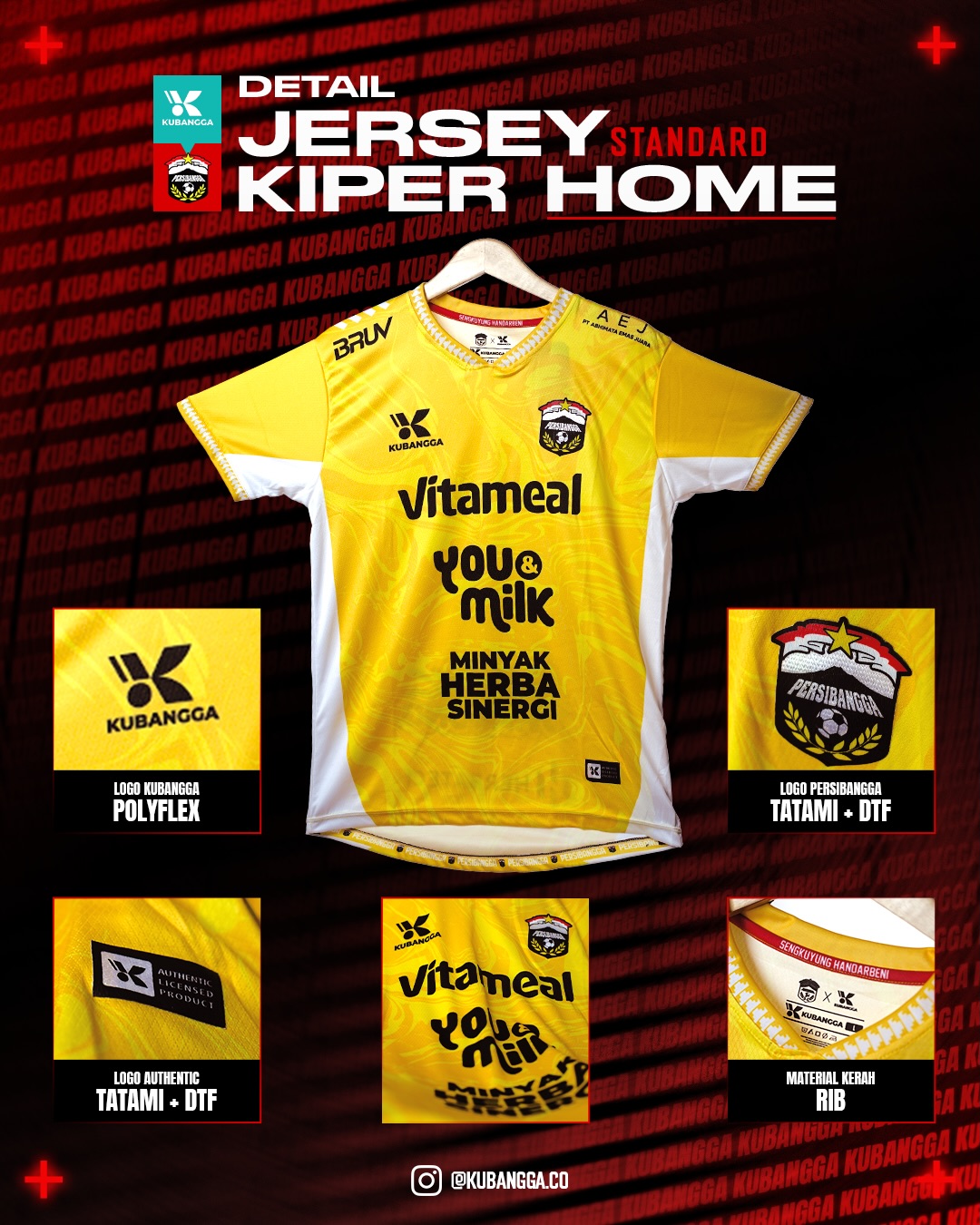 EVERITHING YOU NEED TO KNOW BEFORE ADOPTING THEM!Ini dia detail-detail jersey Persibangga yang p (4)